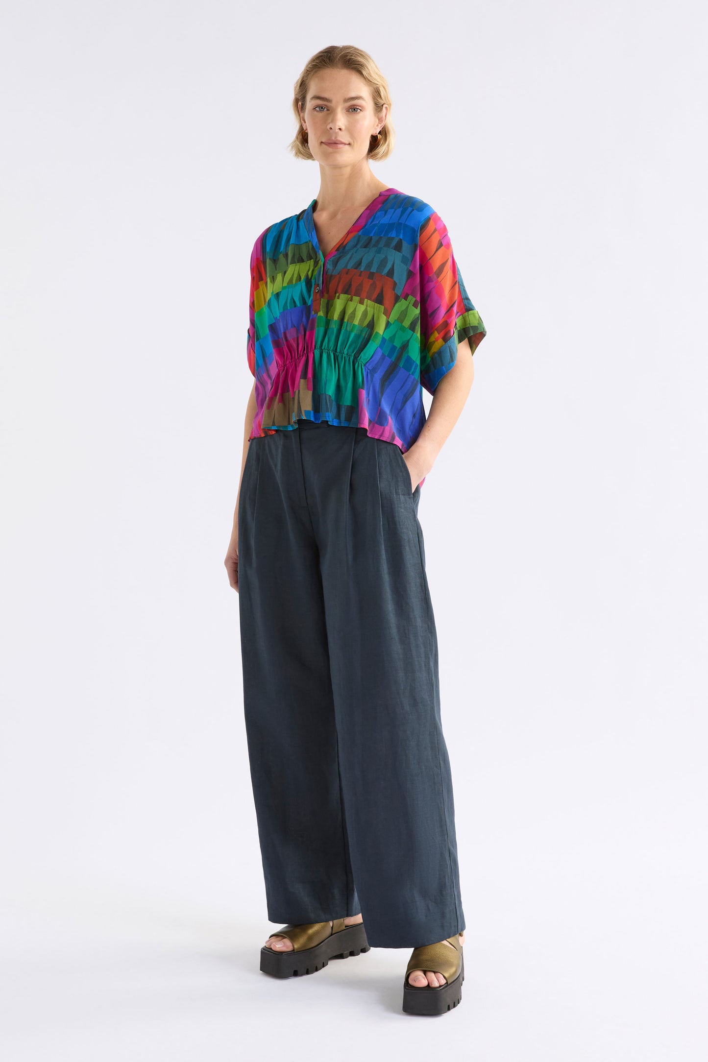 Seka Top / Lind Dark Print
