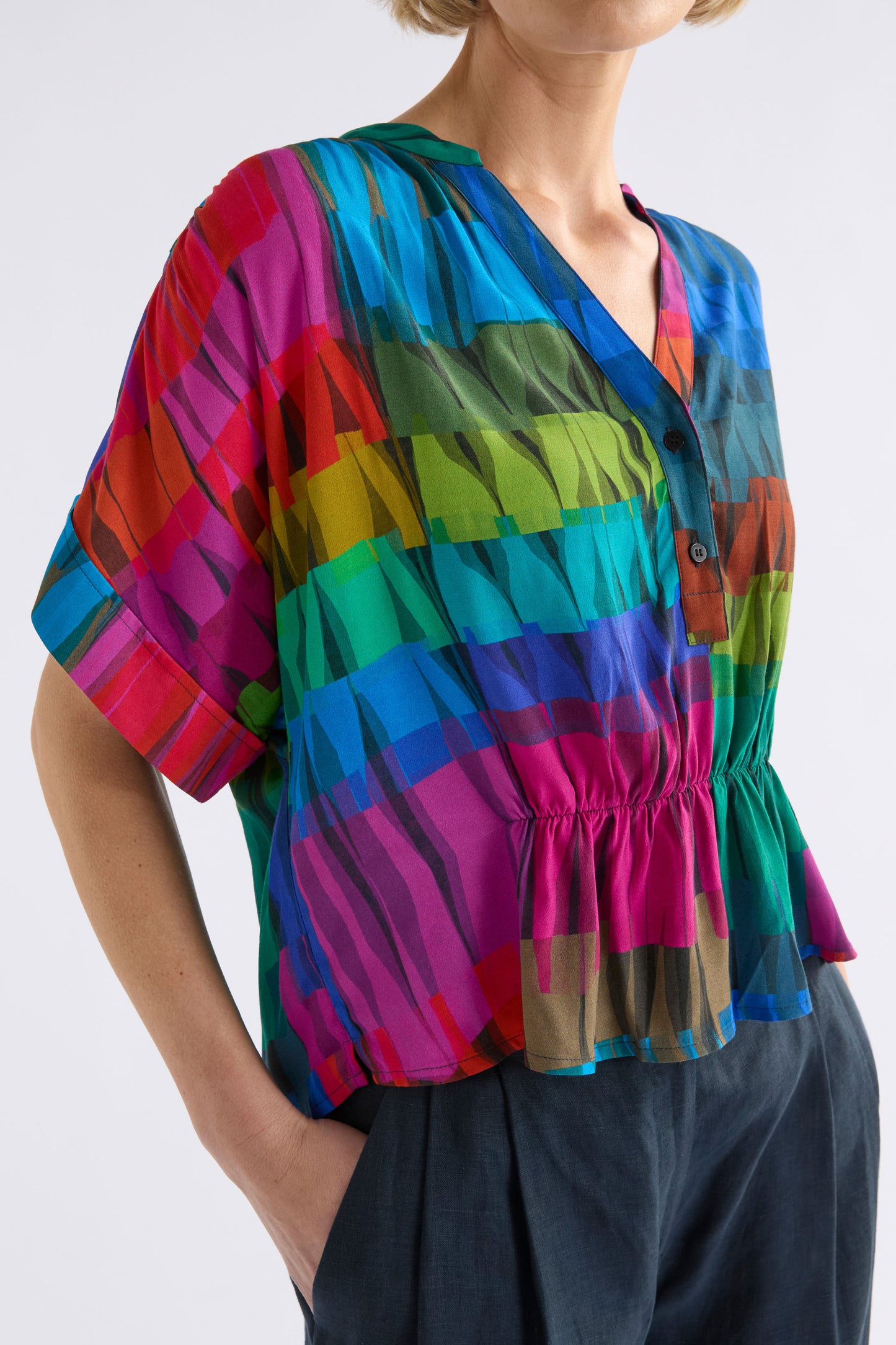 Seka Top / Lind Dark Print