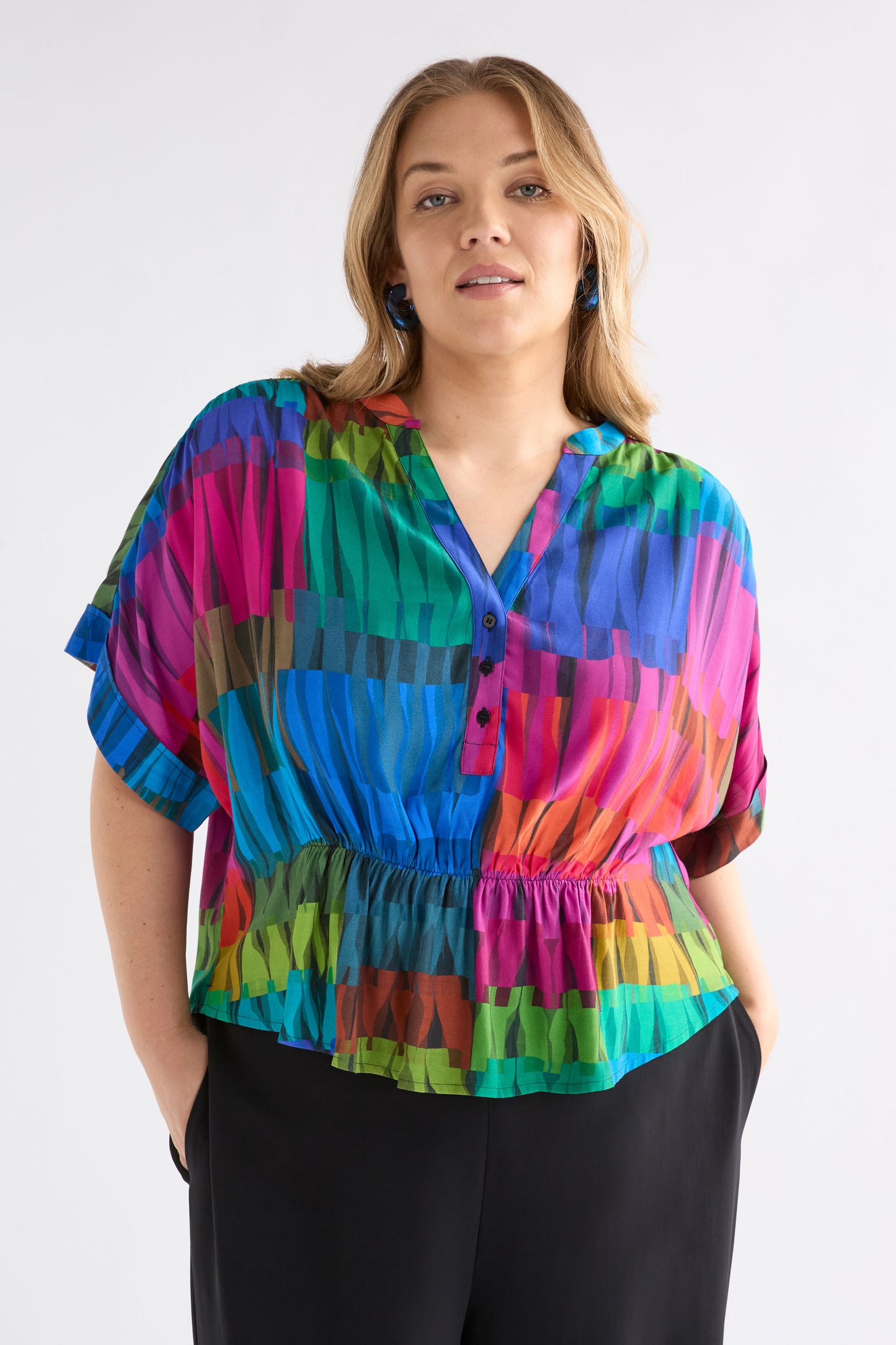 Seka Top / Lind Dark Print