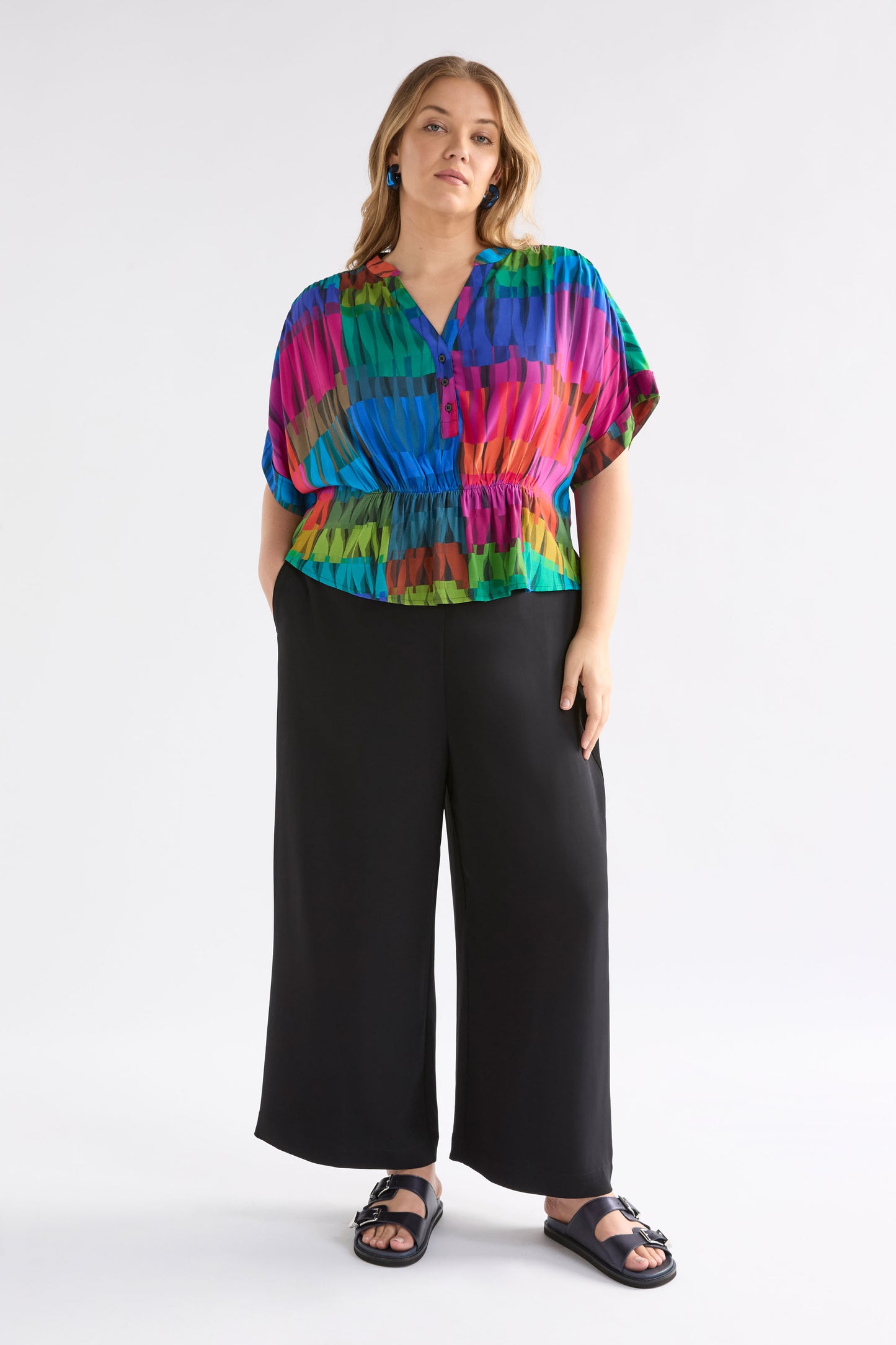 Seka Top / Lind Dark Print