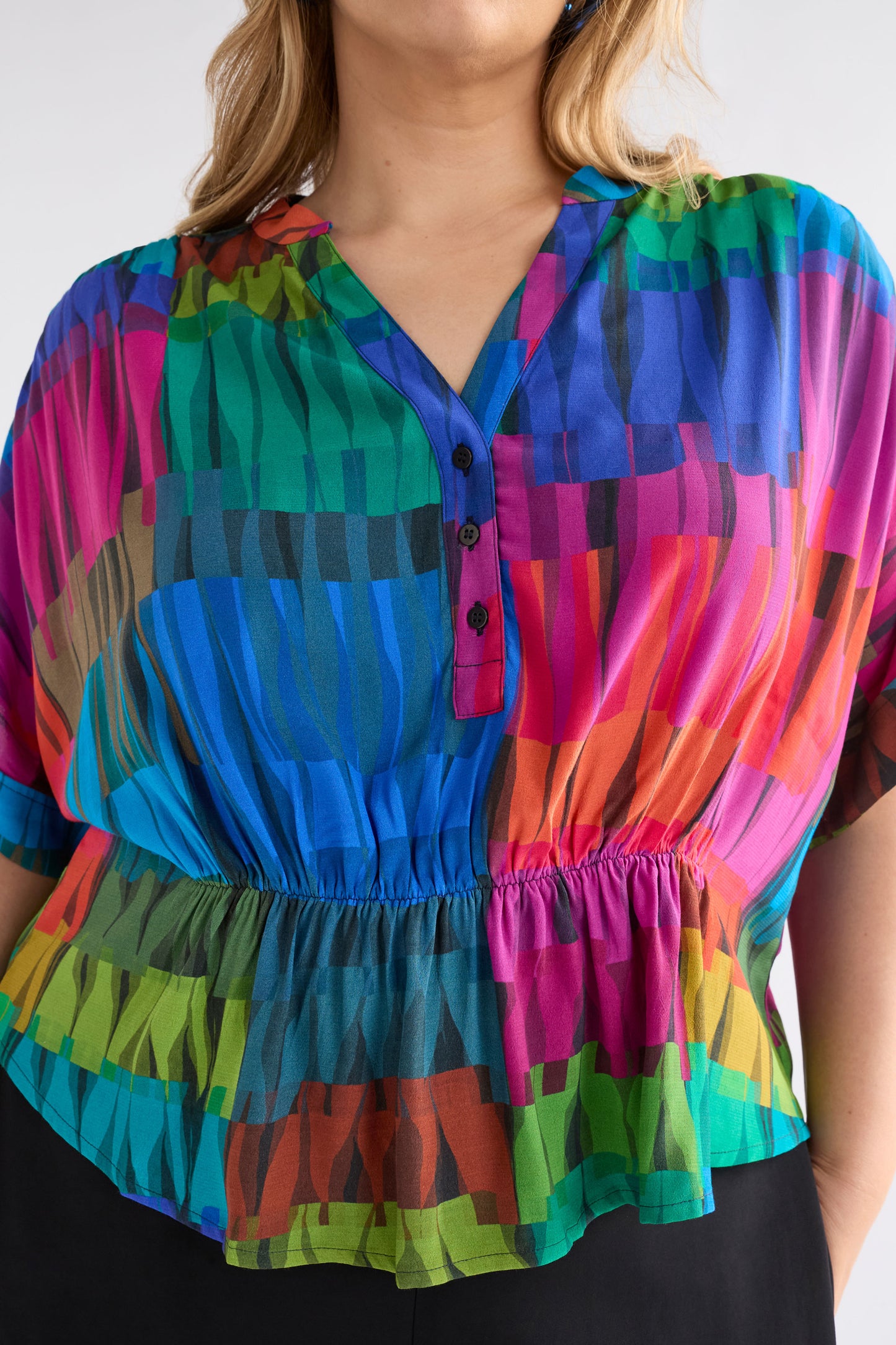 Seka Top / Lind Dark Print