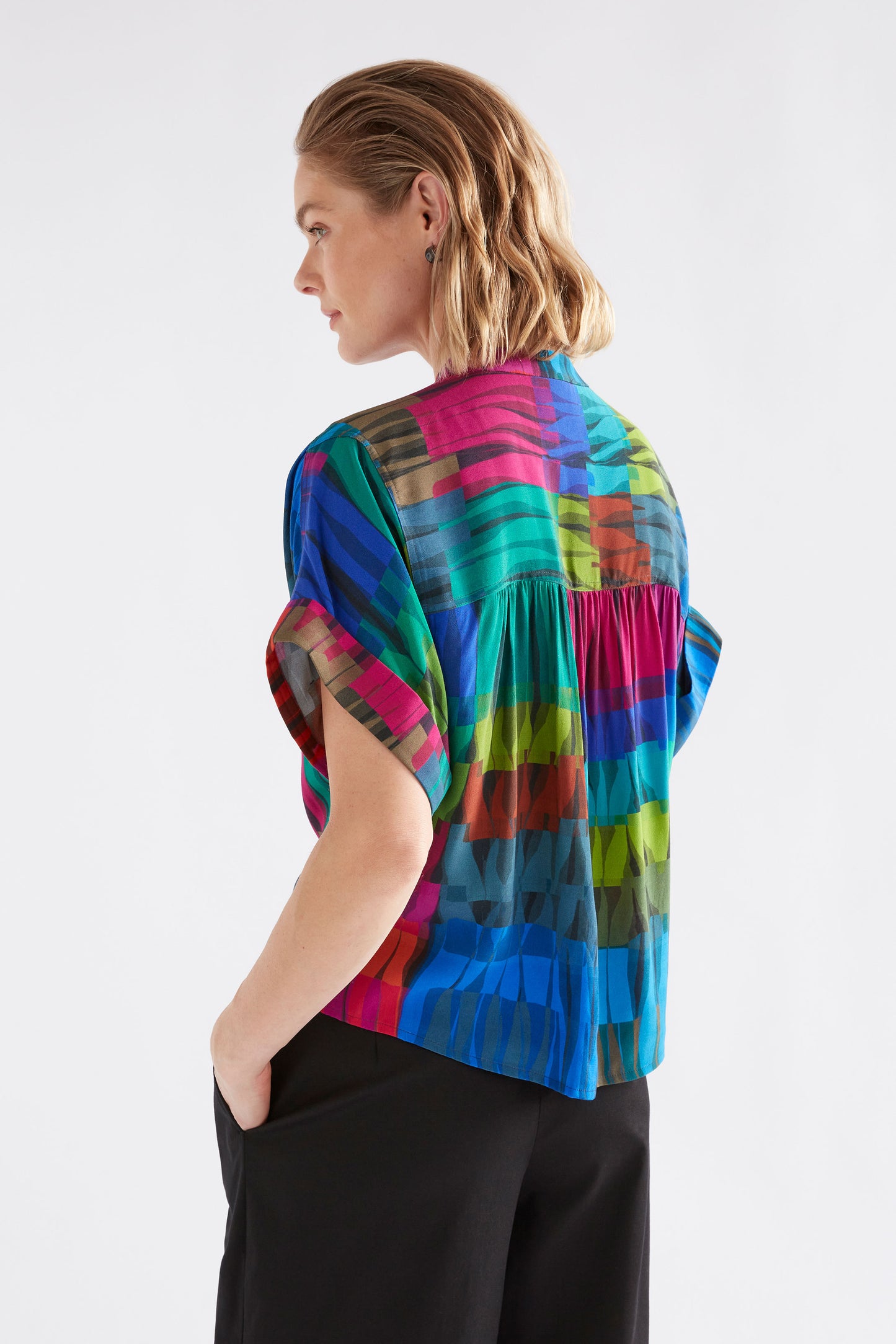 Seka Top / Lind Dark Print