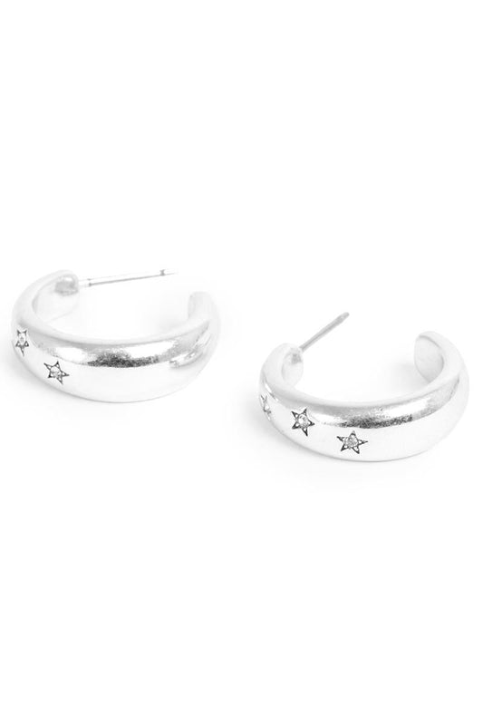Astro Silver Earrings /Silver
