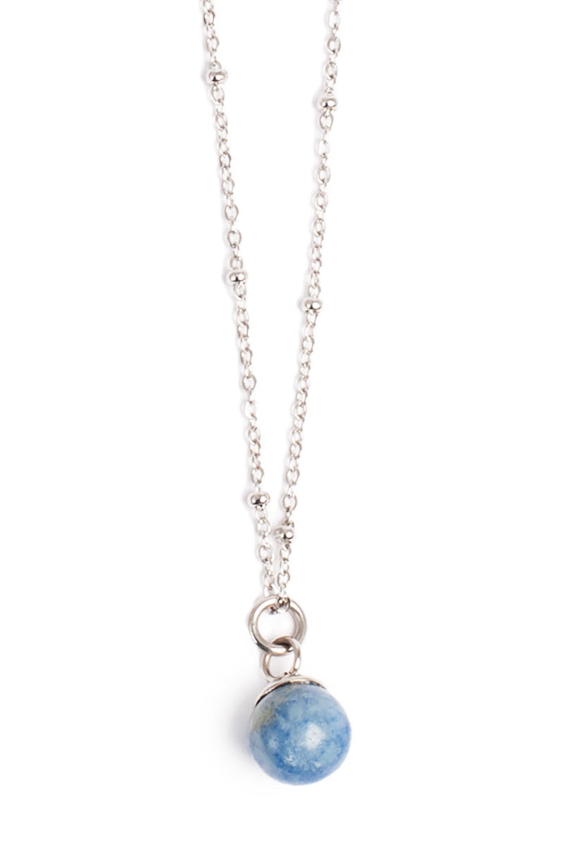 Blue Aventurin Necklace /Silver