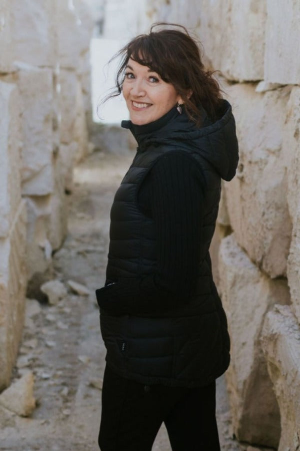 Mary-Claire Packable Vest /Black