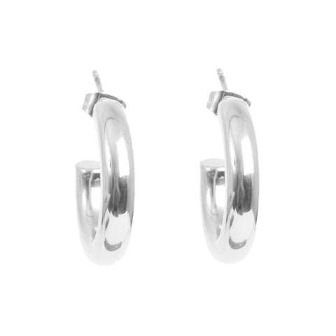 Pure Steel Miniature Freshwater Pearl earrings