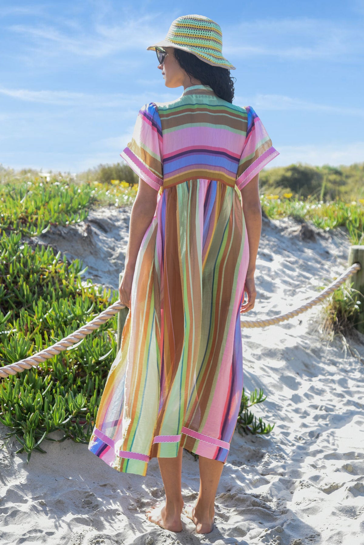 Round and Round Dress / Candy Stripe