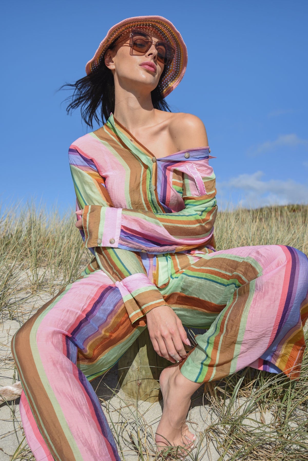 Look Ahead Shirt / Candy Stripe