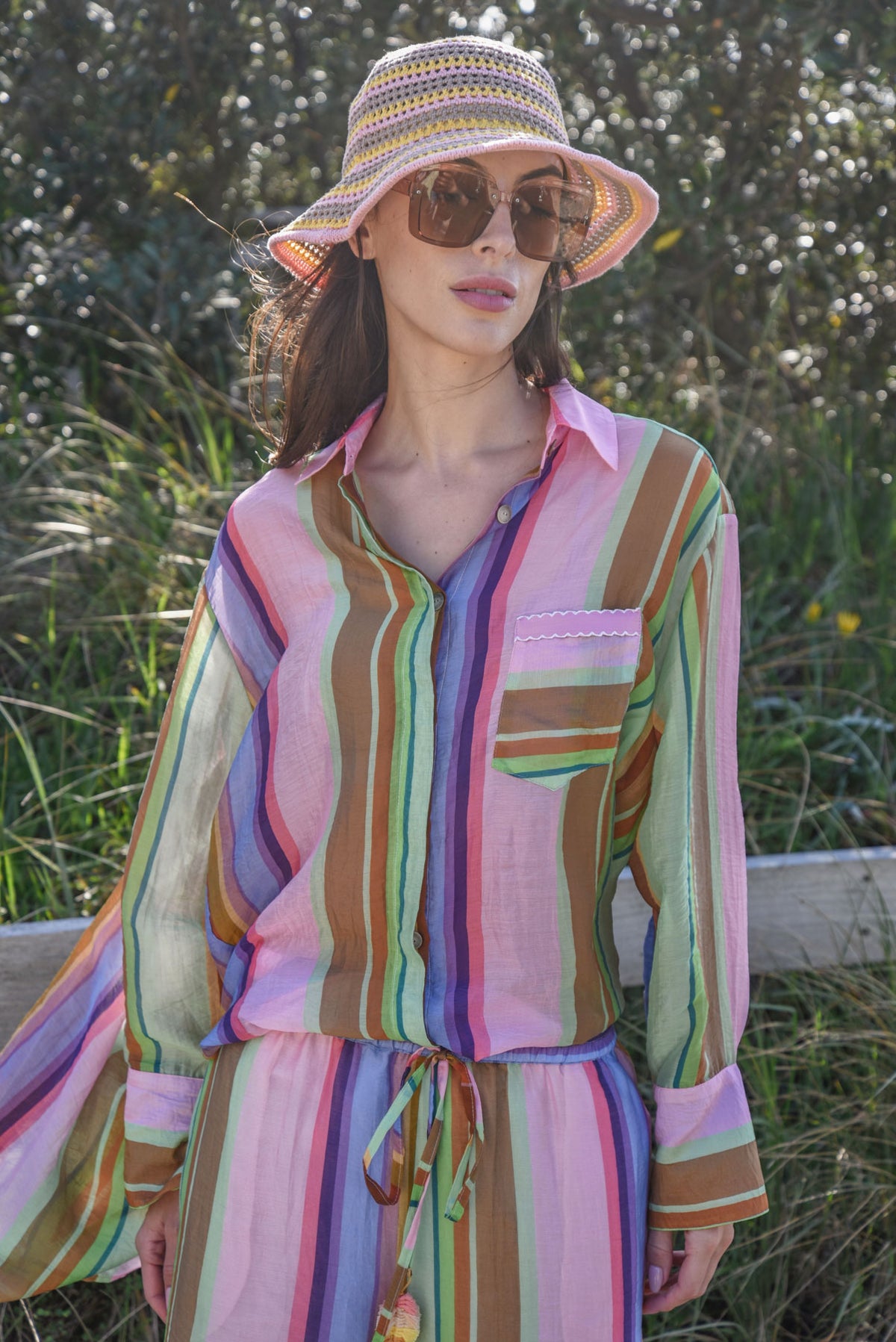 Look Ahead Shirt / Candy Stripe
