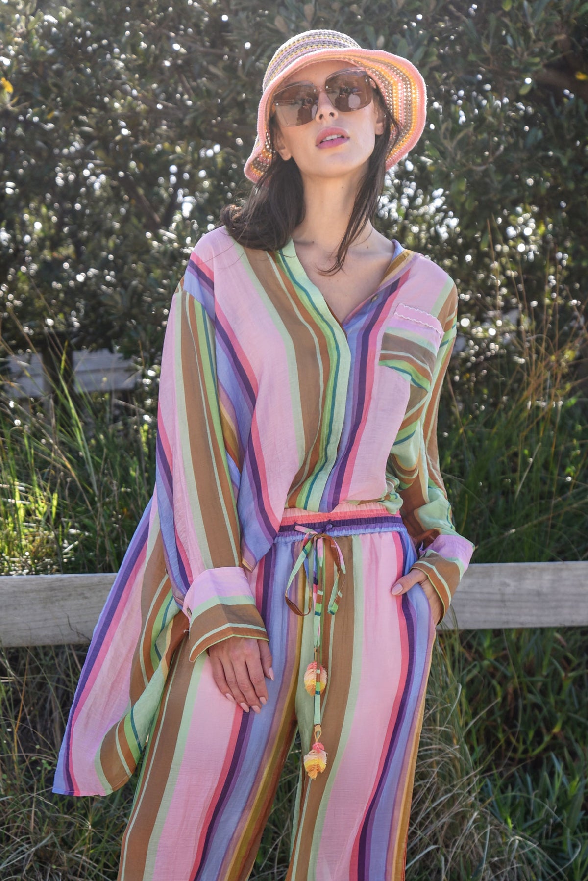 Look Ahead Shirt / Candy Stripe