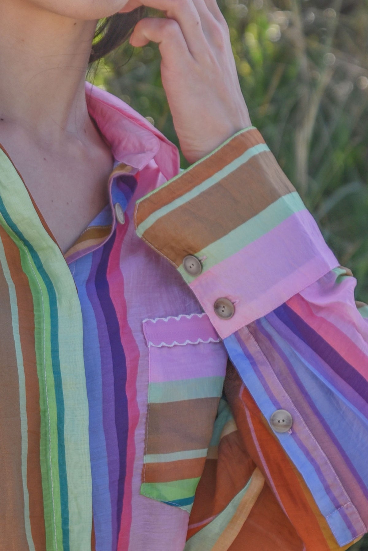 Look Ahead Shirt / Candy Stripe