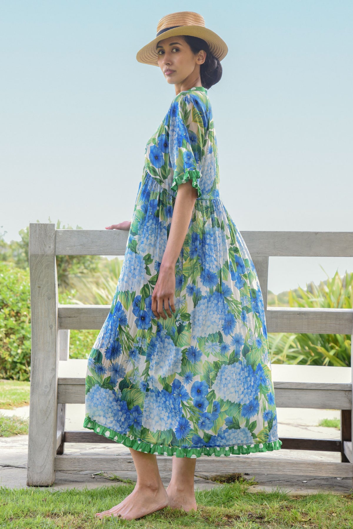 Don't Make Waves Dress / Hydrangea