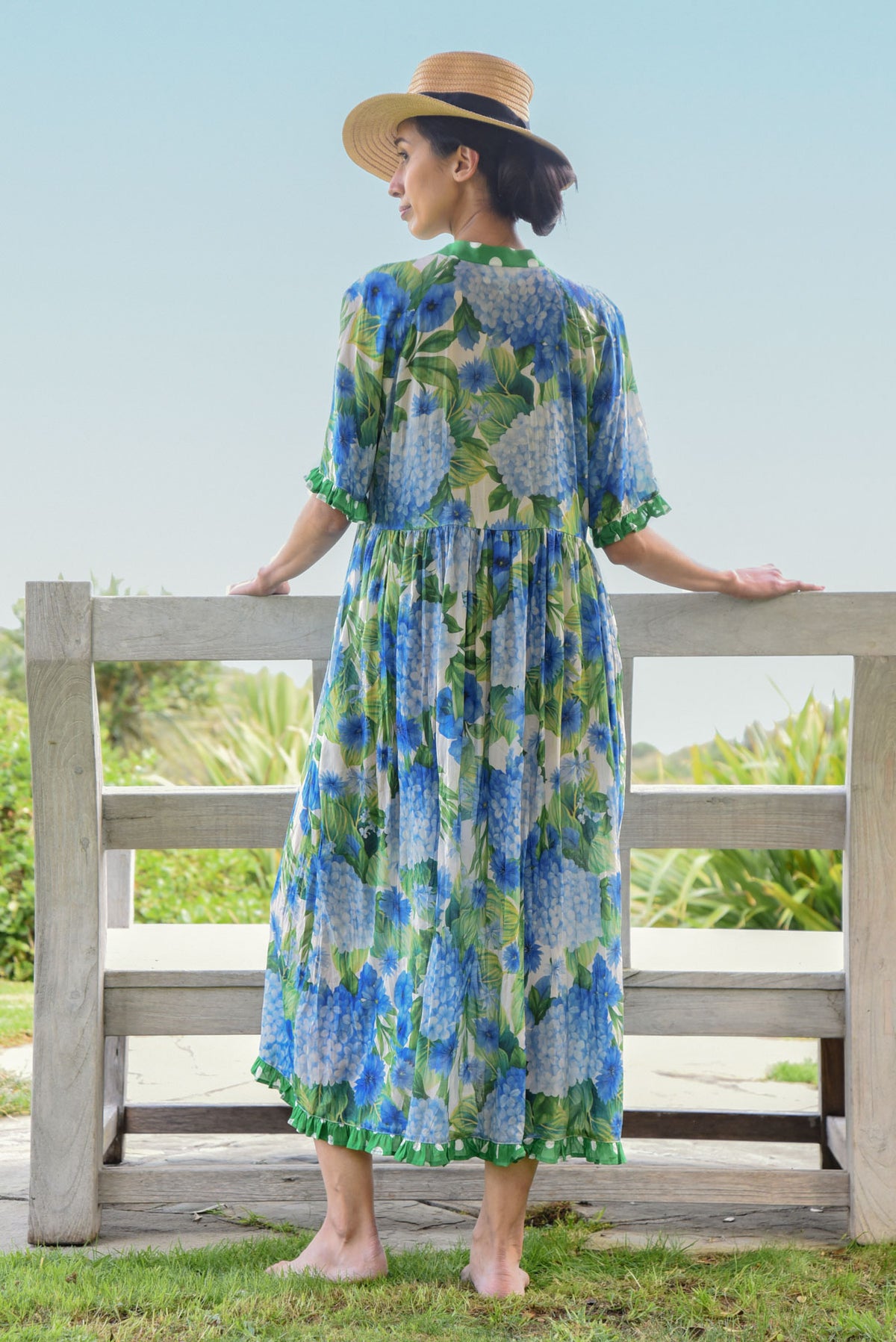 Don't Make Waves Dress / Hydrangea