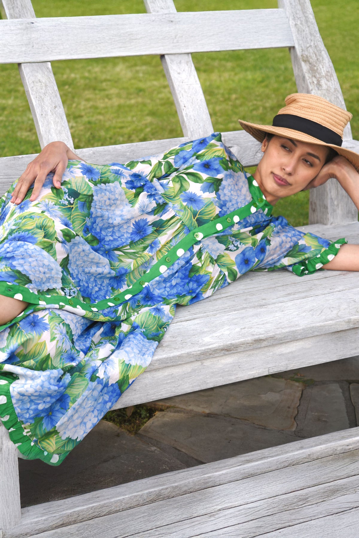Don't Make Waves Dress / Hydrangea