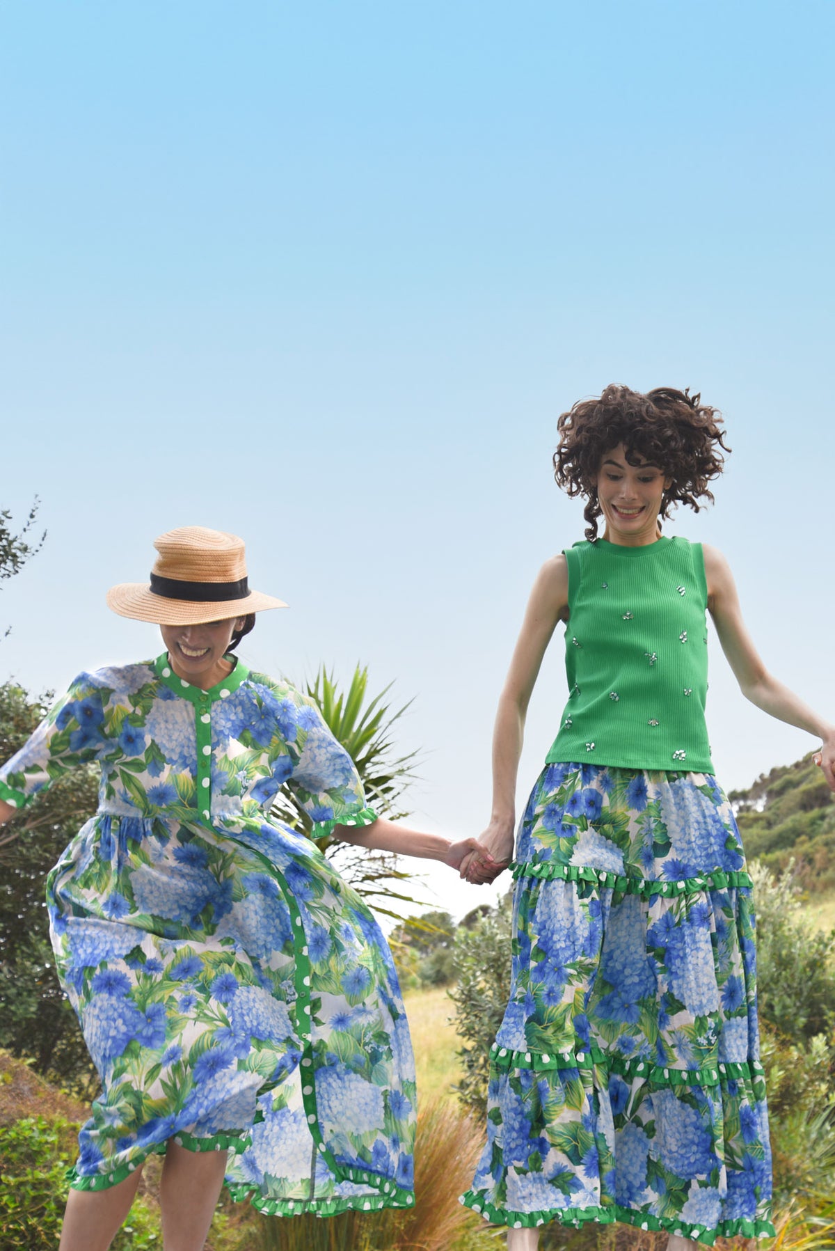 Don't Make Waves Dress / Hydrangea