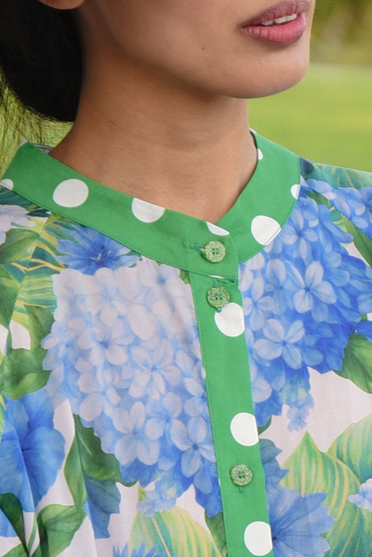 Don't Make Waves Dress / Hydrangea