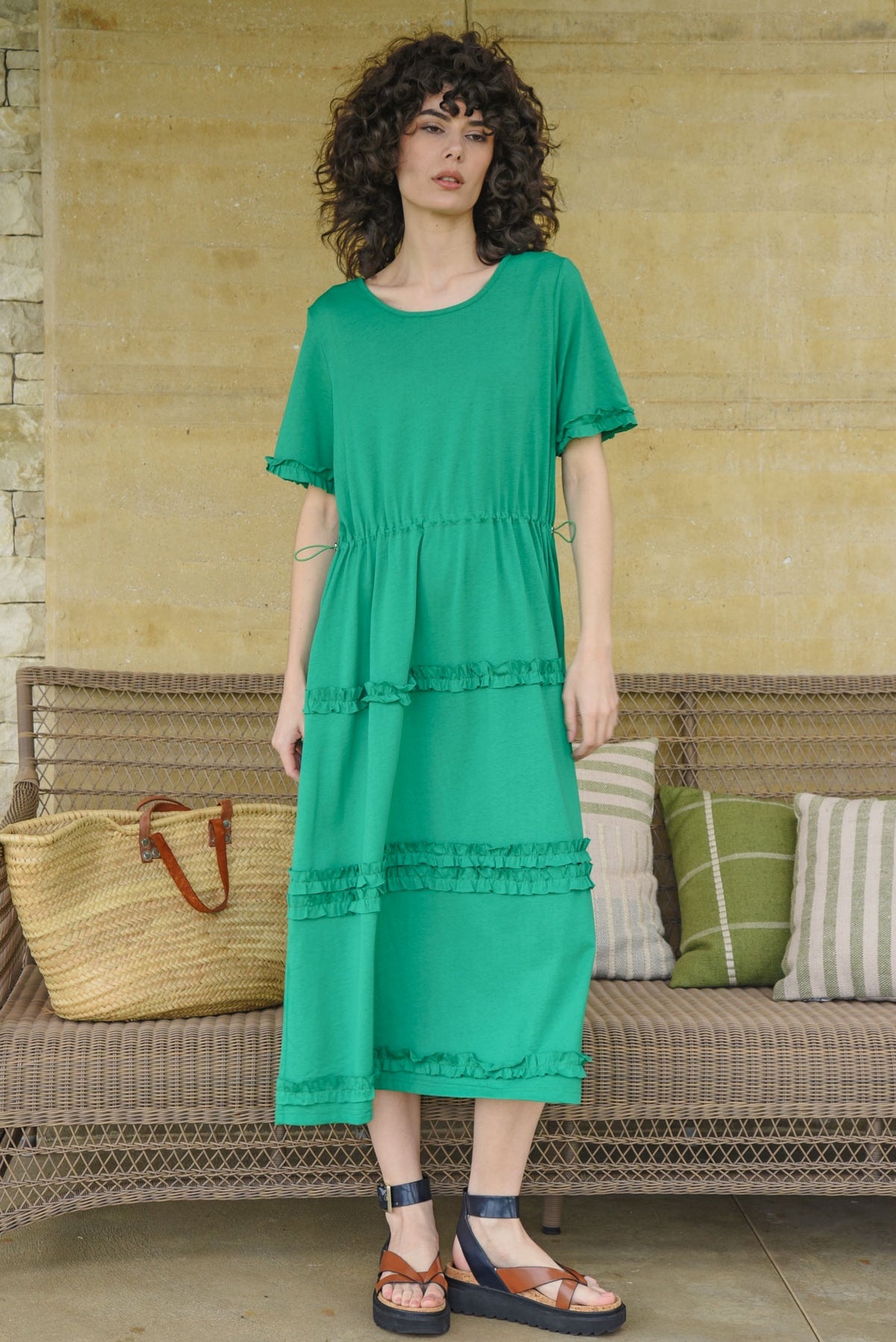 Un-Ruffled Spirit Dress / Green