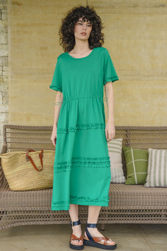 Un-Ruffled Spirit Dress / Green