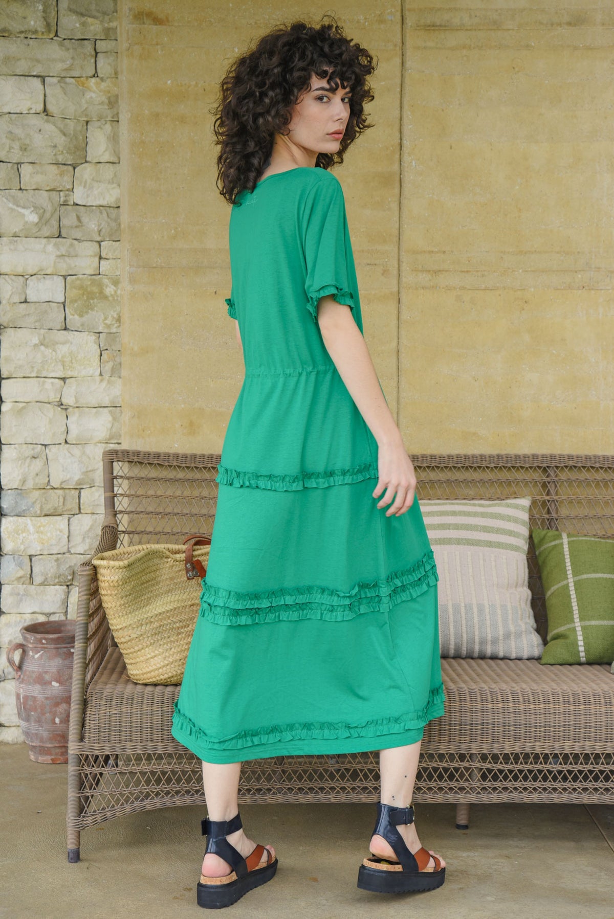 Un-Ruffled Spirit Dress / Green
