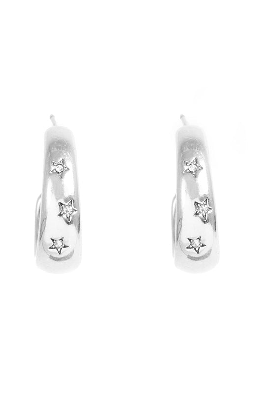 Astro Silver Earrings /Silver