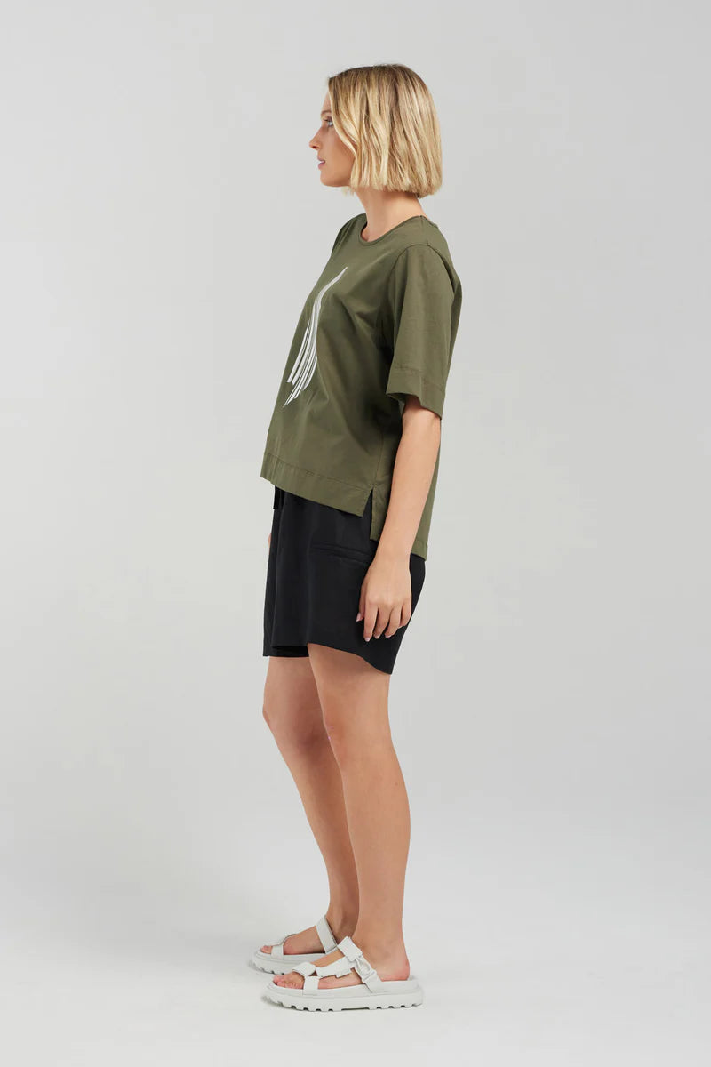 Nyne strike Tee Shirt/Khaki