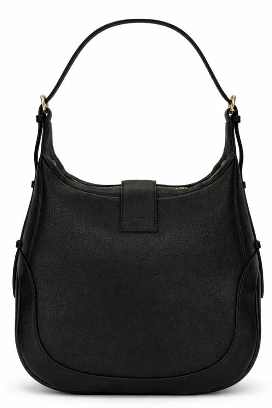 Devon Shoulder Bag / Black Pebble