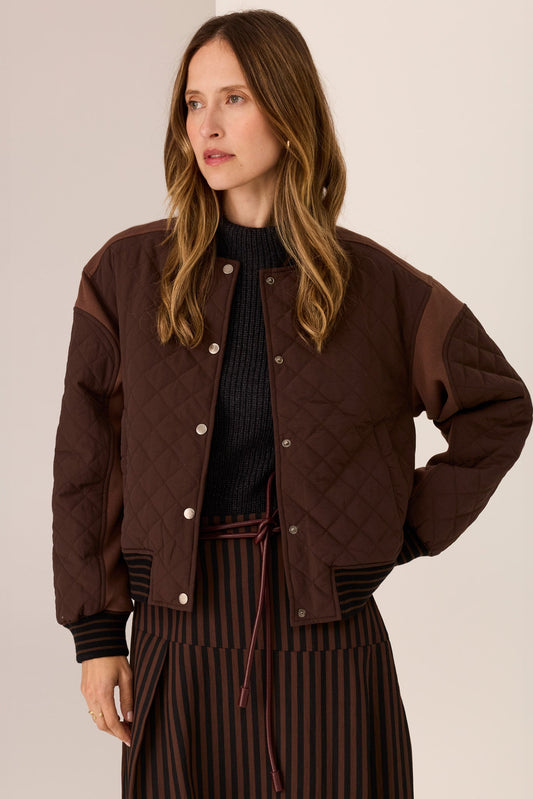 Cassidy Varsity Jacket / Choc-Choc