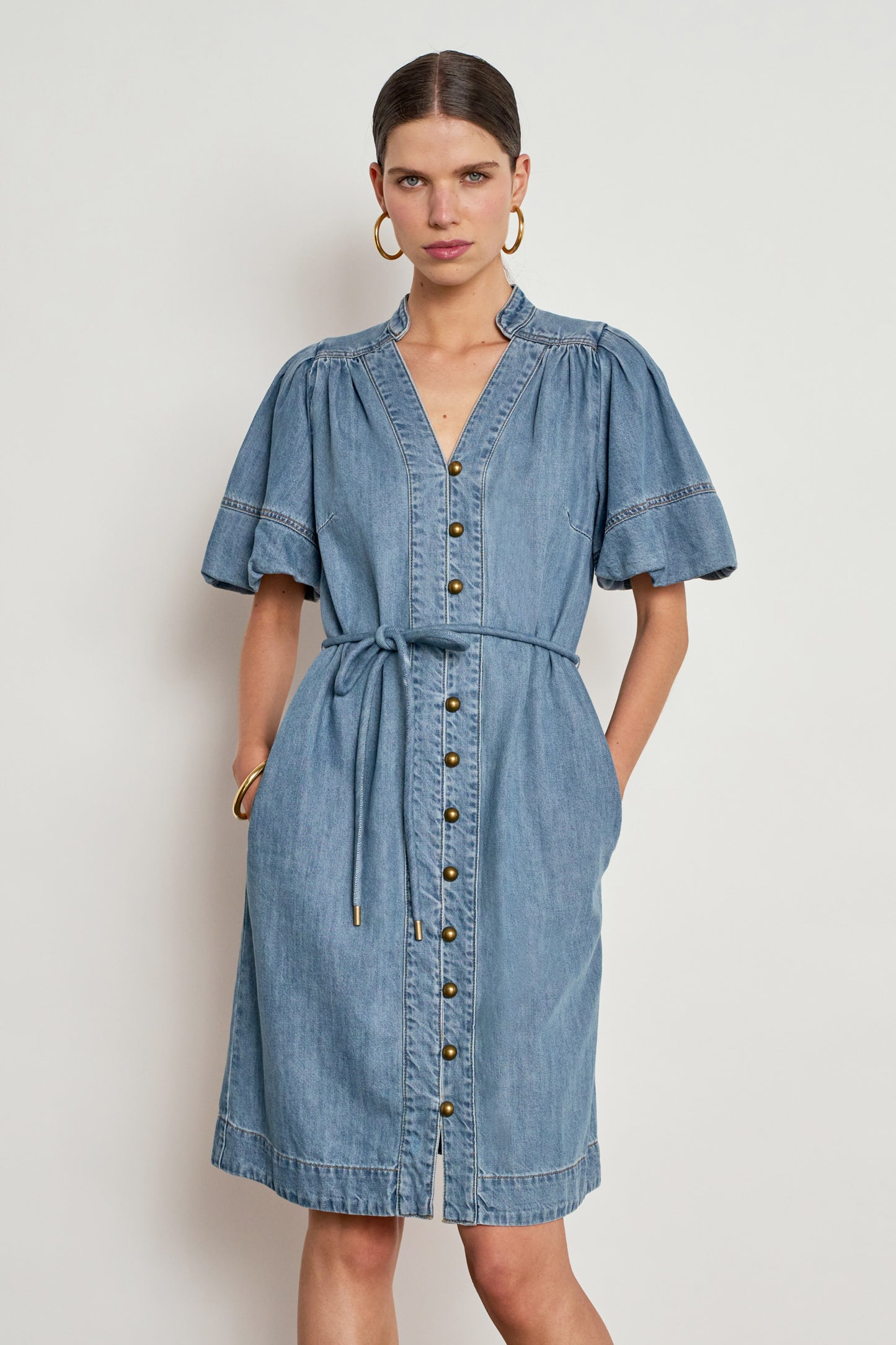 Honor Dress / Mid-Wash Denim