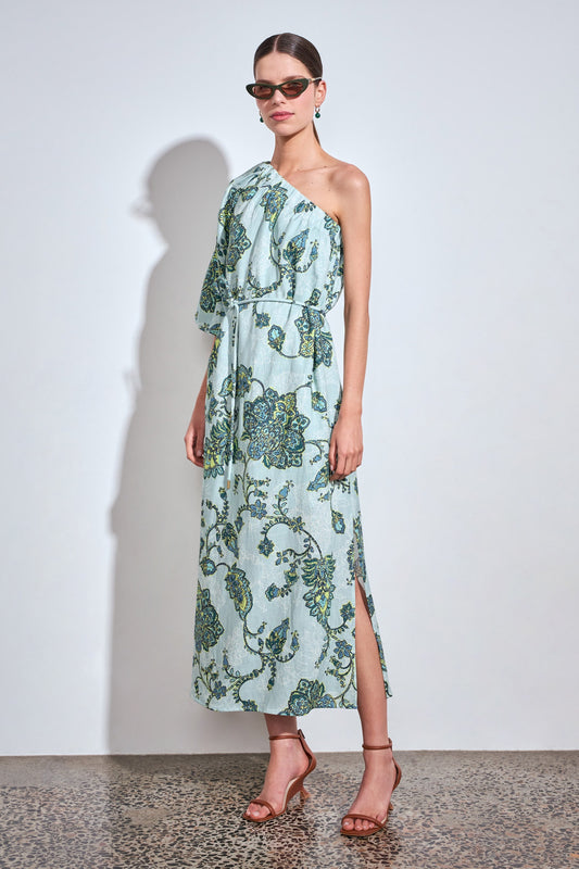 Silhouette Dress / Fern Paisley