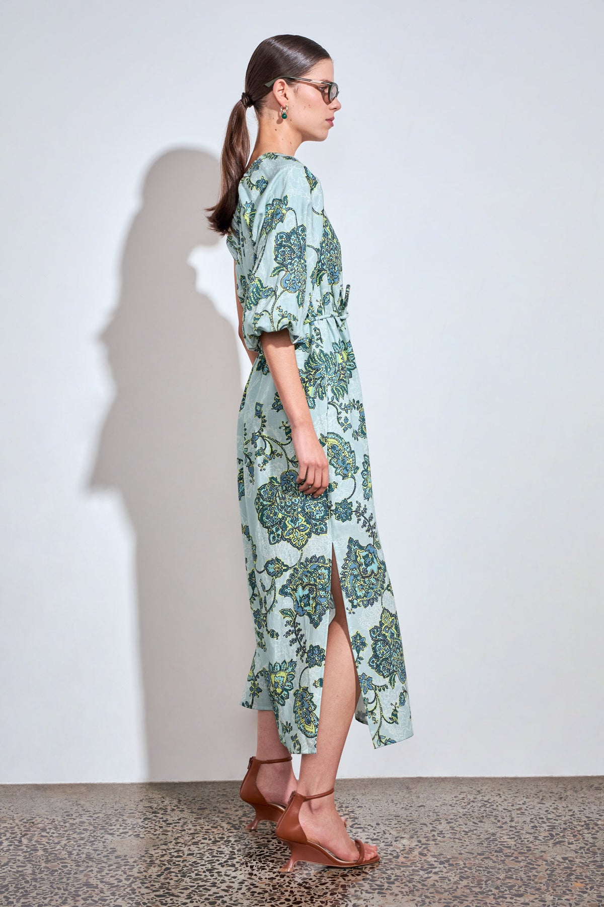 Silhouette Dress / Fern Paisley