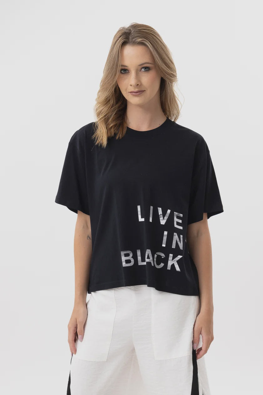 Live in Black Tee SS / Black