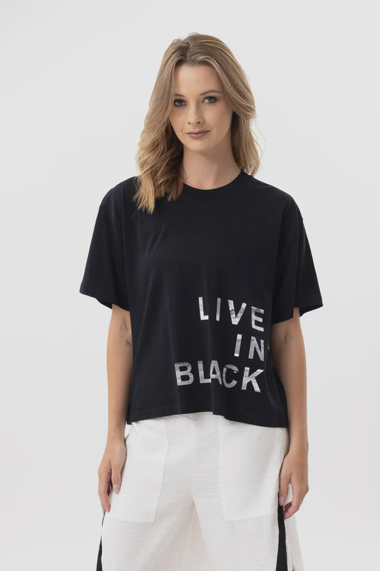 Live in Black Tee SS / Black