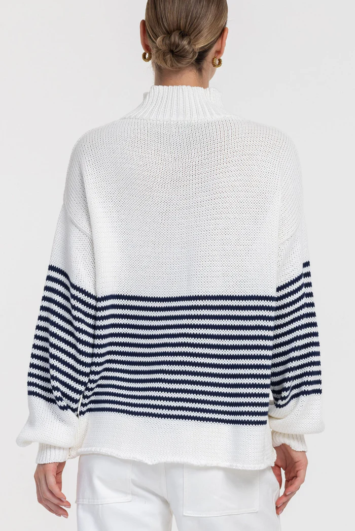 Kiki Jumper / Ivory with Navy