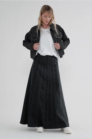 Opposition Skirt /Black Denim