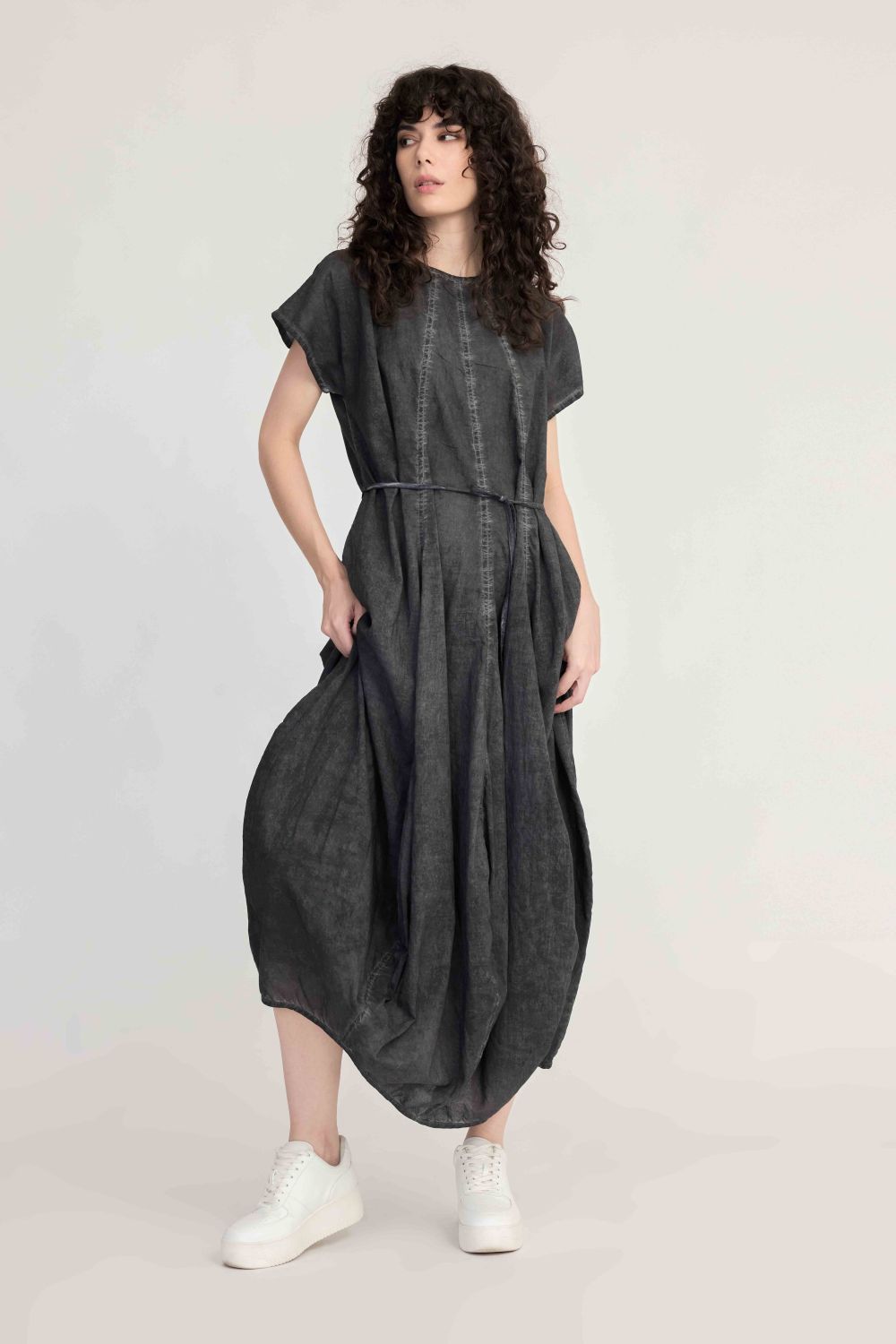 Lapse Dress / Black - Grey
