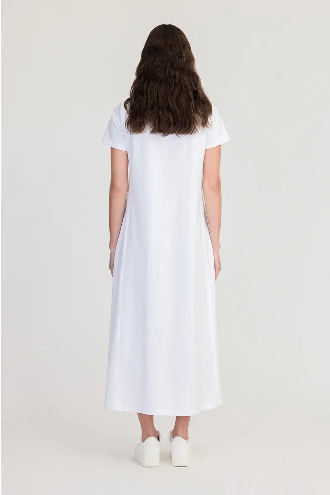 Strand Dress / Ivory-Black