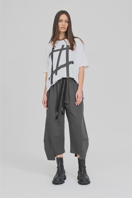 Between Module Tee / Ivory-Pewter