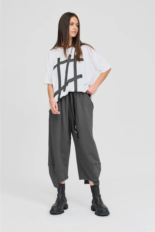 Between Module Tee / Ivory-Pewter