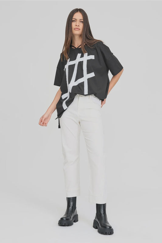 Between Module Tee / Black-Ivory