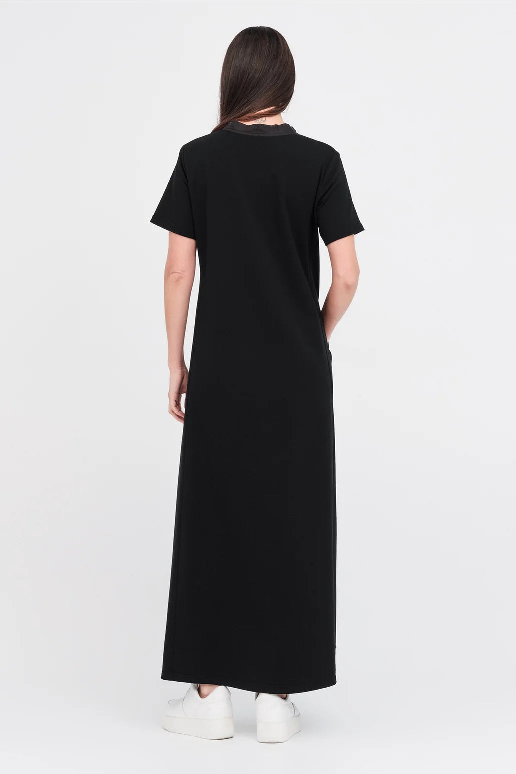 Sector Dress / Black-Ivory