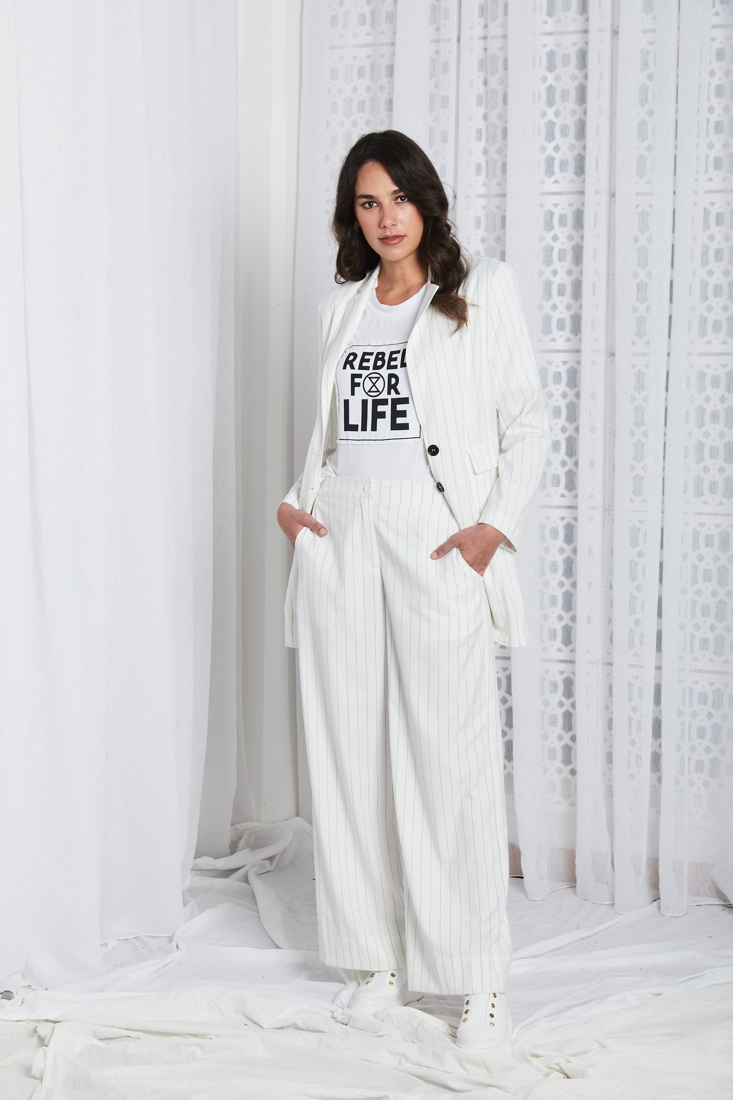 Rebel For Life Tee / White