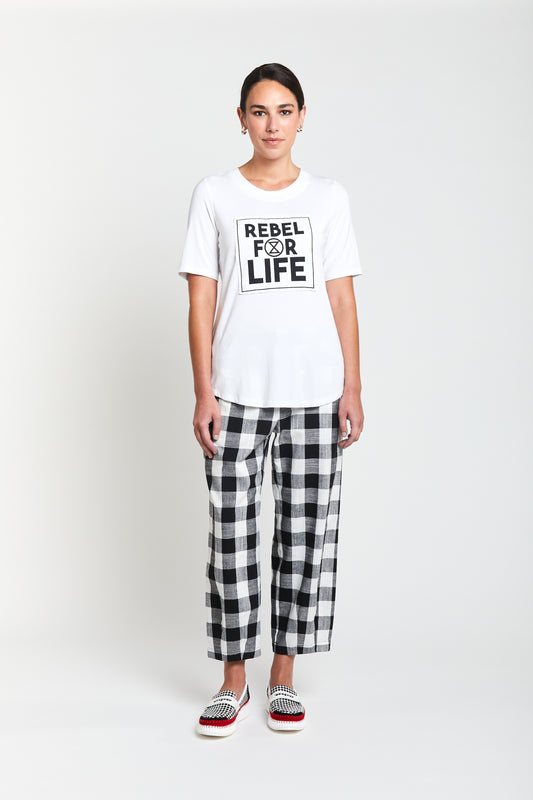 Rebel For Life Tee / White