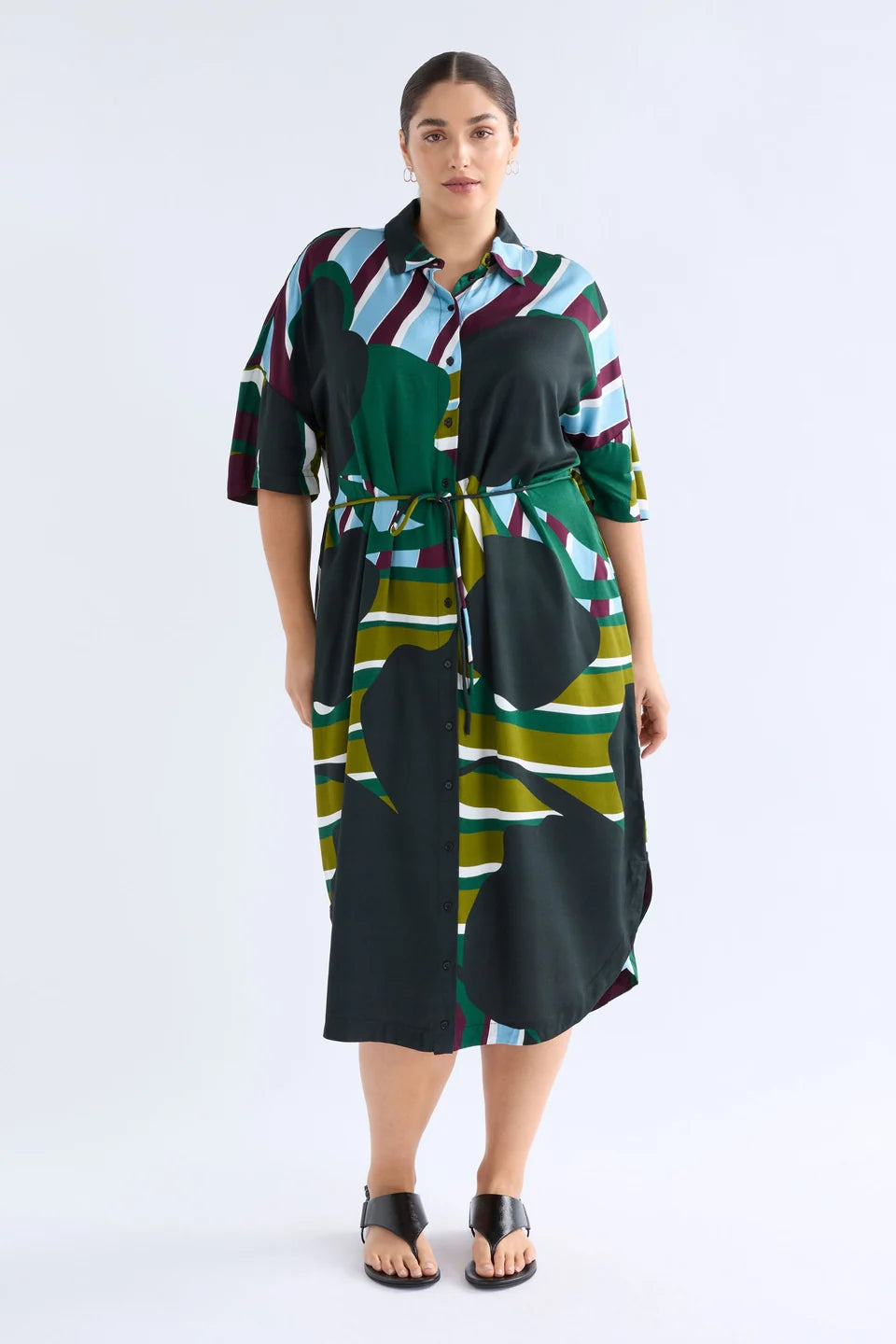 Kobaii Shirt Dress / Stribe