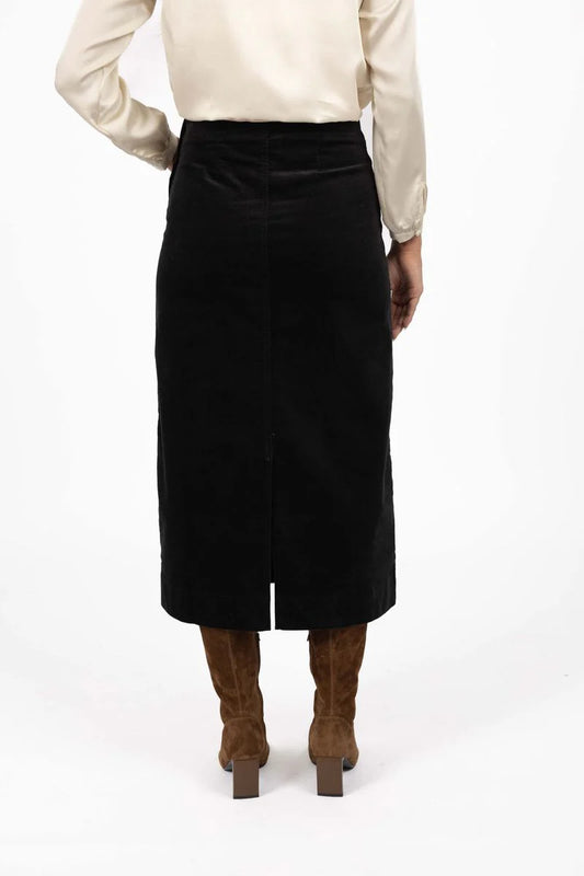 Va Va Velour Skirt / Black