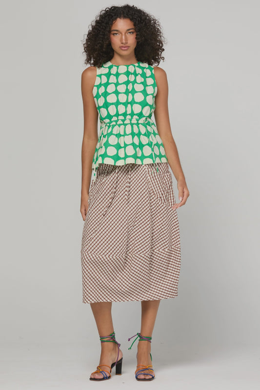 Guru Skirt / Cocoa Gingham