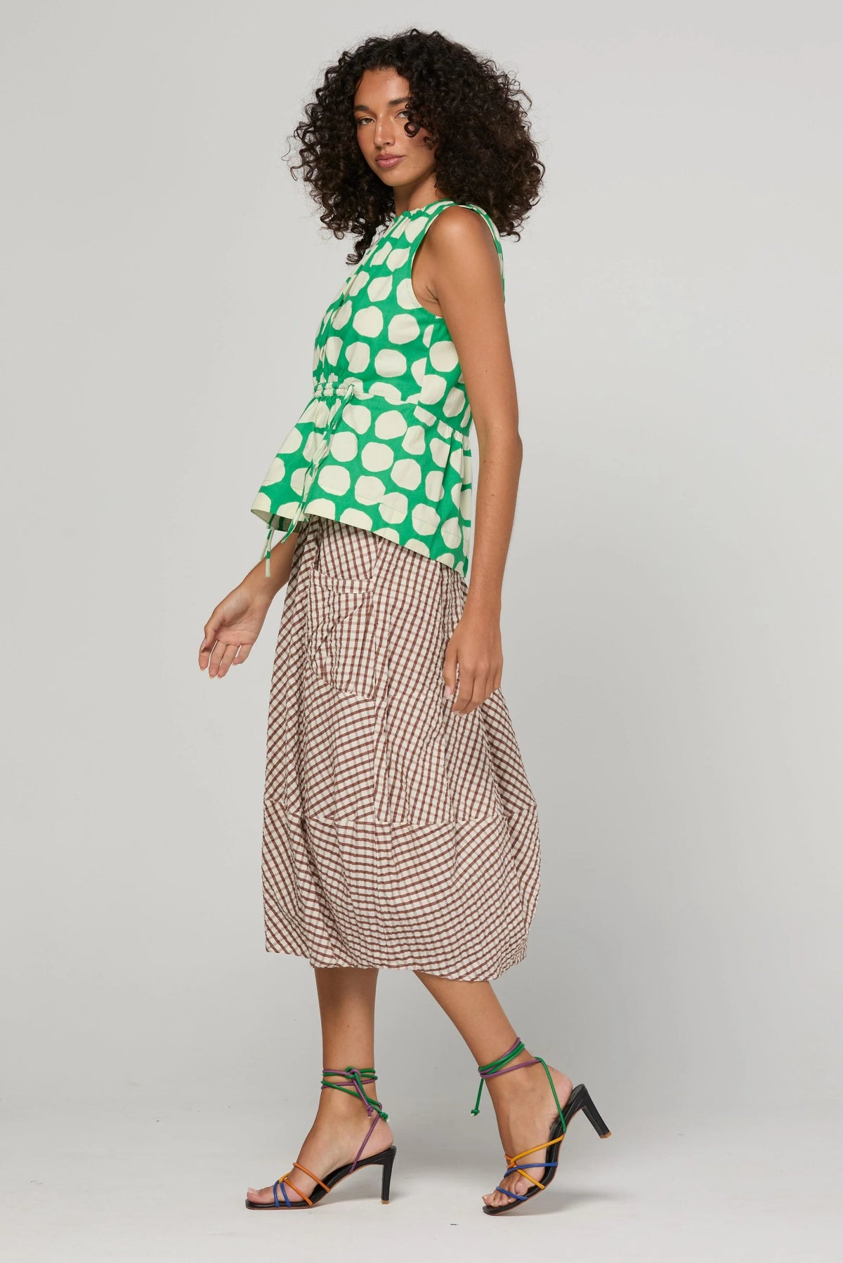Guru Skirt / Cocoa Gingham