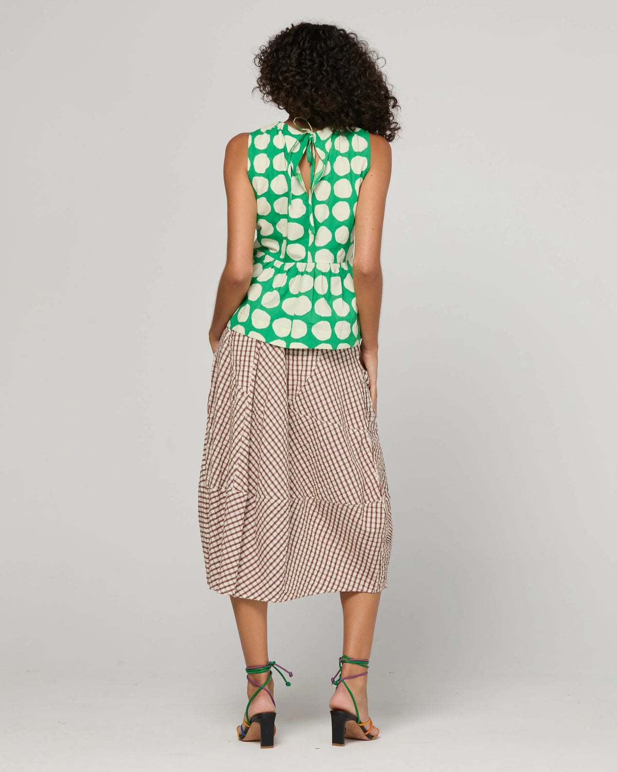 Guru Skirt / Cocoa Gingham