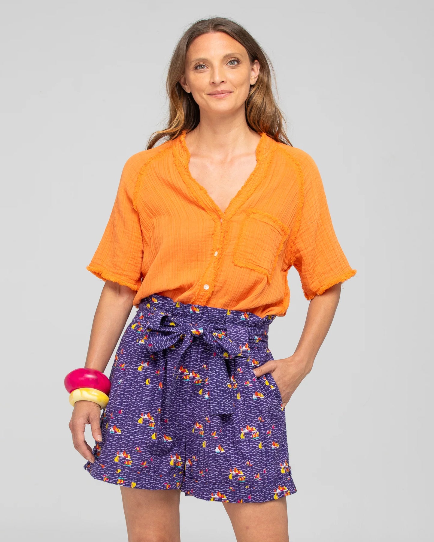 Oceano Shirt / Tangerine