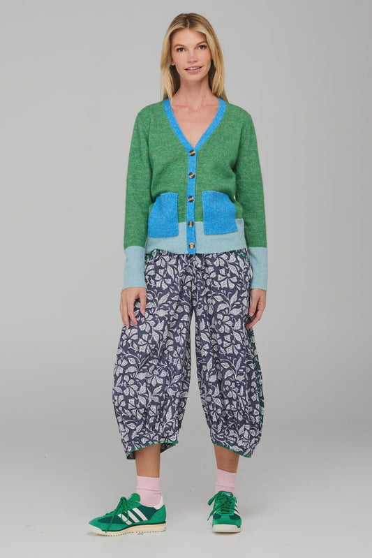 Poet Cardigan / Green Multi