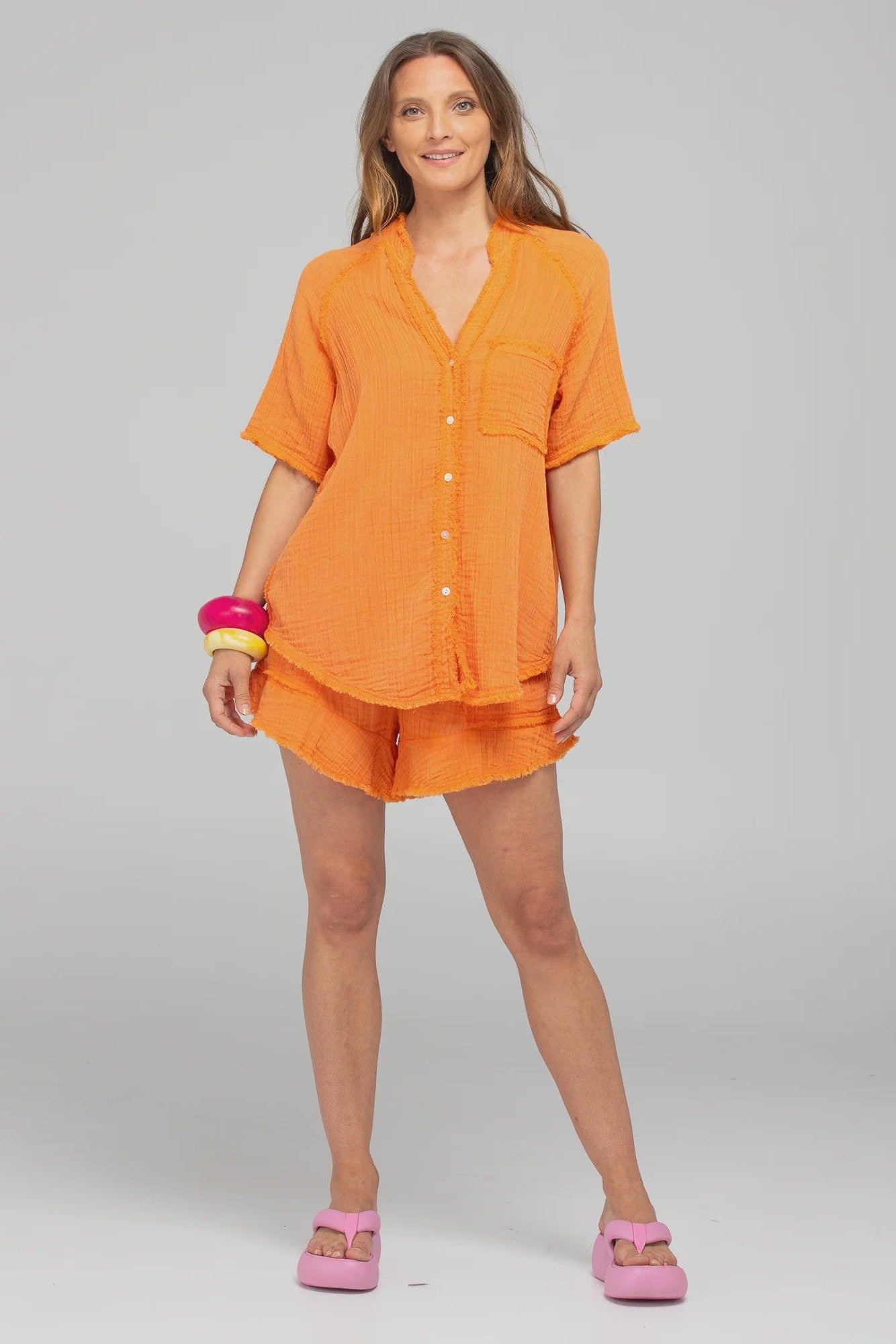 Oceano Shirt / Tangerine